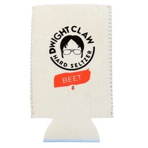 The Office Dwight Claw Hard Seltzer Beet Can Cooler Canvas Beverage Insulator